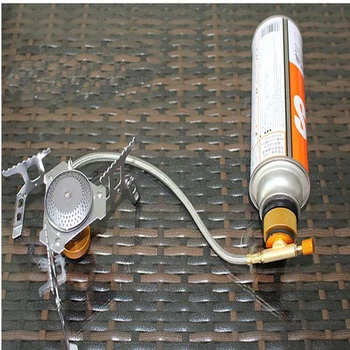 

Outdoor Camping Hiking Stove Burner Adaptor Split Type Furnace Converter Connector Auto-off Gas Cartridge Tank Cylinder Adapter