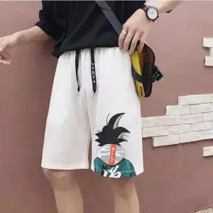 Повседневные мужские летние модные Harajuku Dragon Ball мужские шорты рабочие шорты мужские спортивные шорты для фитнеса с рисунком пляжные шорты для мальчиков - Цвет: 1