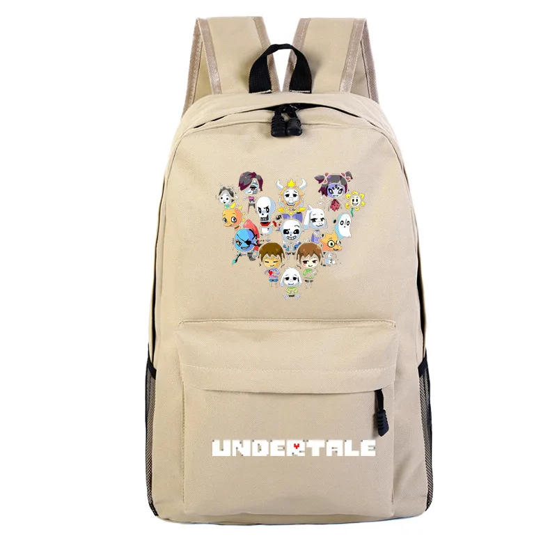 Undertale Sans мультфильм рюкзак Frisk Toriel Papyrus школьная сумка для студентов книжные сумки ноутбук Плечи сумка мужские дорожные сумки - Цвет: U