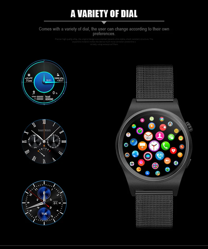 

Sport X10 smart watch with IPS round screen heart rate monitor Altimeter montre connecter for Android IOS phone Tracker Gunine