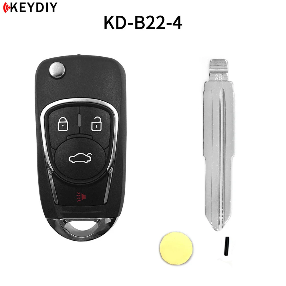 

KEYDIY Auto Car Key KD900/KD-X2/KD MINI Key Programmer B Series Remote Control B22-3/4 For Chevrolet With 39#/40# Uncut Blade