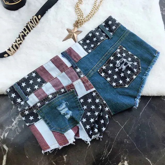 Aliexpress.com : Buy 388 Women Sexy Shorts American Flag Girl Trousers