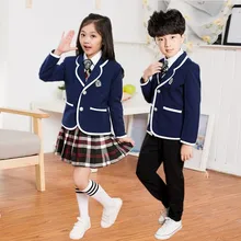 children’s school uniform clothing and long sleeved chorus of primary school students reading British student school uniforms