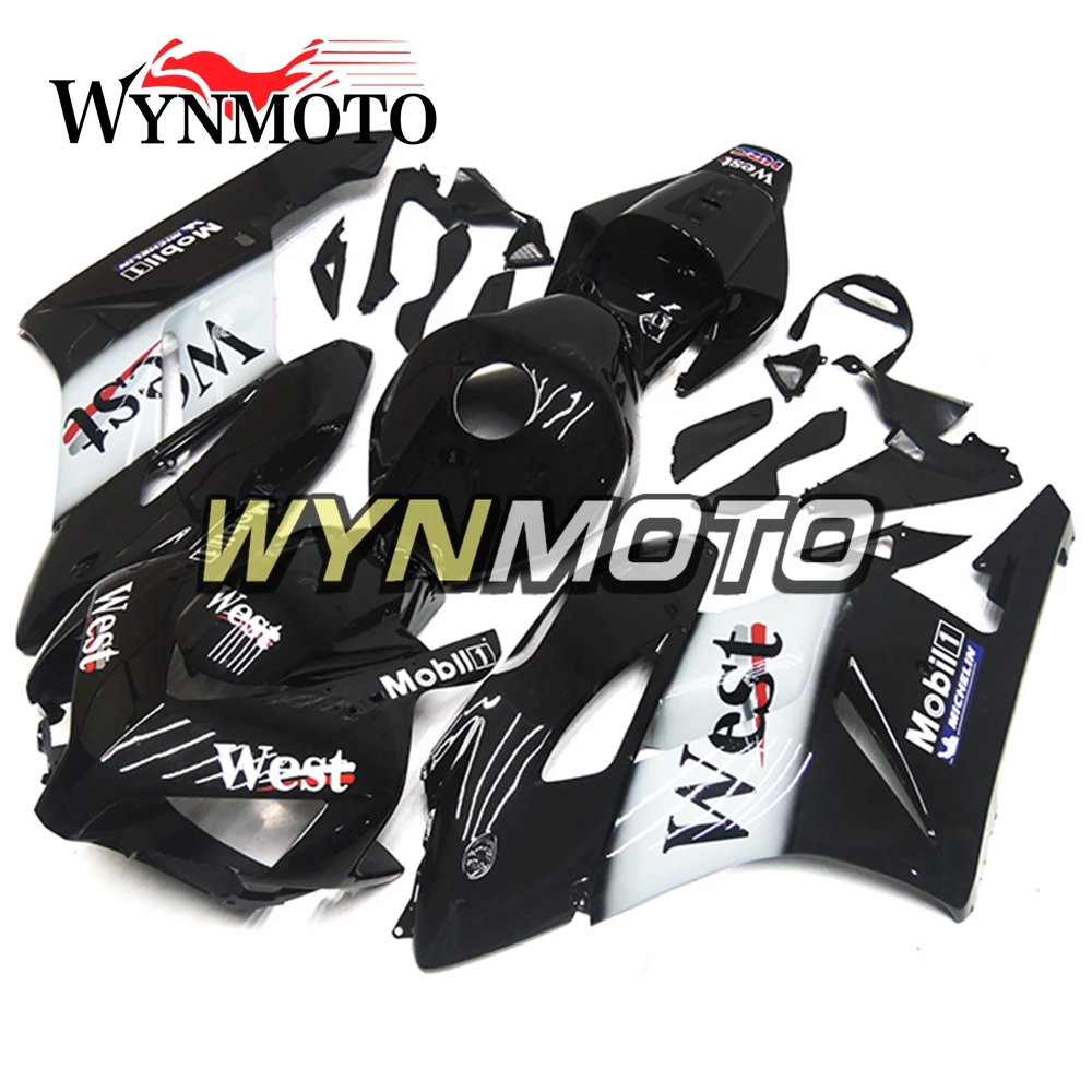 Мотоцикл Обтекатели Кузов для Honda CBR1000RR Год 04 05 2004 2005 ABS Пластик инъекций Gloss черный, белый цвет sportbike корпуса