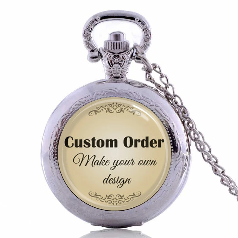 

Custom order. Make your own special necklace with photo. Personalized Photo Pocket Watch Necklace