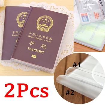 

Clear Transparent Passport Cover Holder Case Organizer ID Card Travel Protector Luggage Organizer Storage Bag