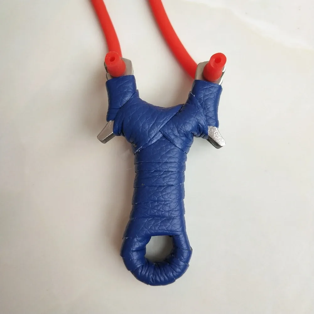 Powerful new mini-sport stainless steel slingshot and rubber band pendant slingshot