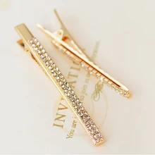 alligator rhinestone hair clips tiara wedding hair accessories for women metal hairpin crystal hair jewelry barrette hairgrip