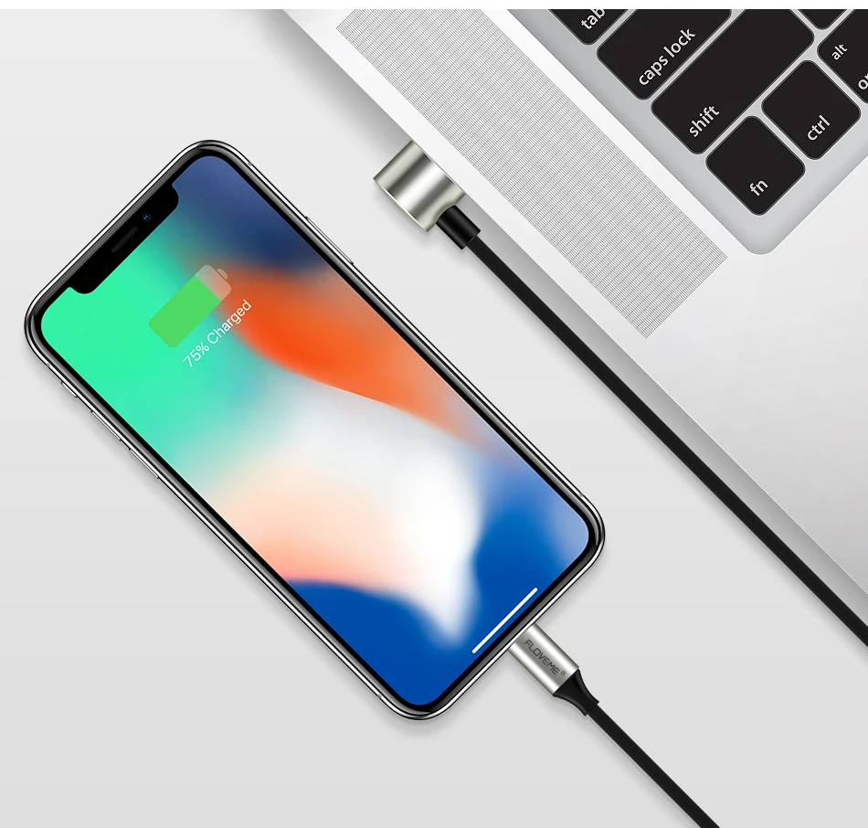 FLOVEME 2 в 1 USB кабель для iPhone X 7 6 s 5S кабель для быстрой зарядки для освещения USB кабель для iPad мобильного телефона