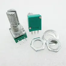 5PCS/LOT B10K Audio Amplifier Sealed Potentiometer 15mm Shaft 3pins RK097N 10K