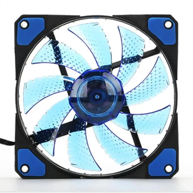 

Silent CPU Cooler Cooling Fan 15 LED Light Quite 120mm DC 12V 4Pin PC Computer Case Cooling Cool Fan Mod Fan Heatsink 2019 L0429