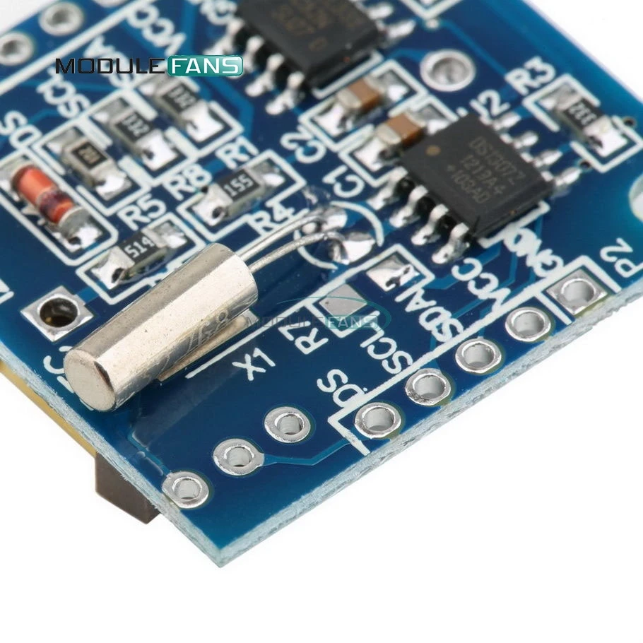 Модуль датчика температуры DS18B20 + модуль часов I2C IIC RTC DS1307 AT24C32 в режиме реального