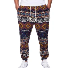 Мужские штаны-шаровары в национальном стиле, с принтом, на завязках, хлопковые, льняные, на завязках, с карманами, размер плюс, повседневные мужские длинные брюки