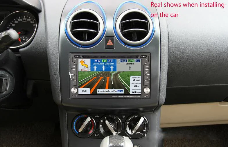 Универсальный автомобильный DVD Авторадио 6,2 дюймов сенсорный экран 2 DIN IN-DASH Радио стерео с gps навигацией Bluetooth SD/USB автомобильный стиль