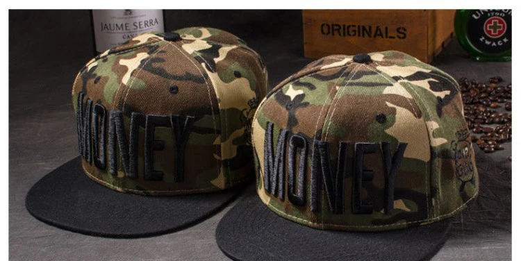 Новые модные мужские и женские повседневные кепки Snapback Swag MONEY Letters 3D Вышивка Хип-Хоп Кепка бейсбольная кепка s Bone Gorras для мужчин и женщин