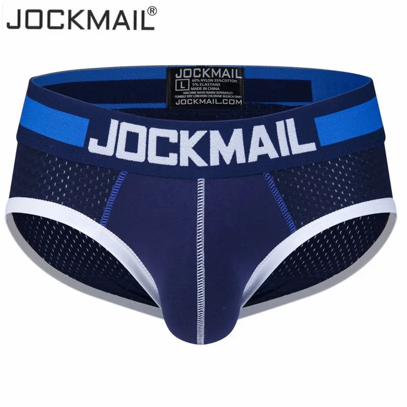 Трусы JOCKMAIL мужские сетчатые пикантные трусы слипы дышащие шорты нижнее белье для