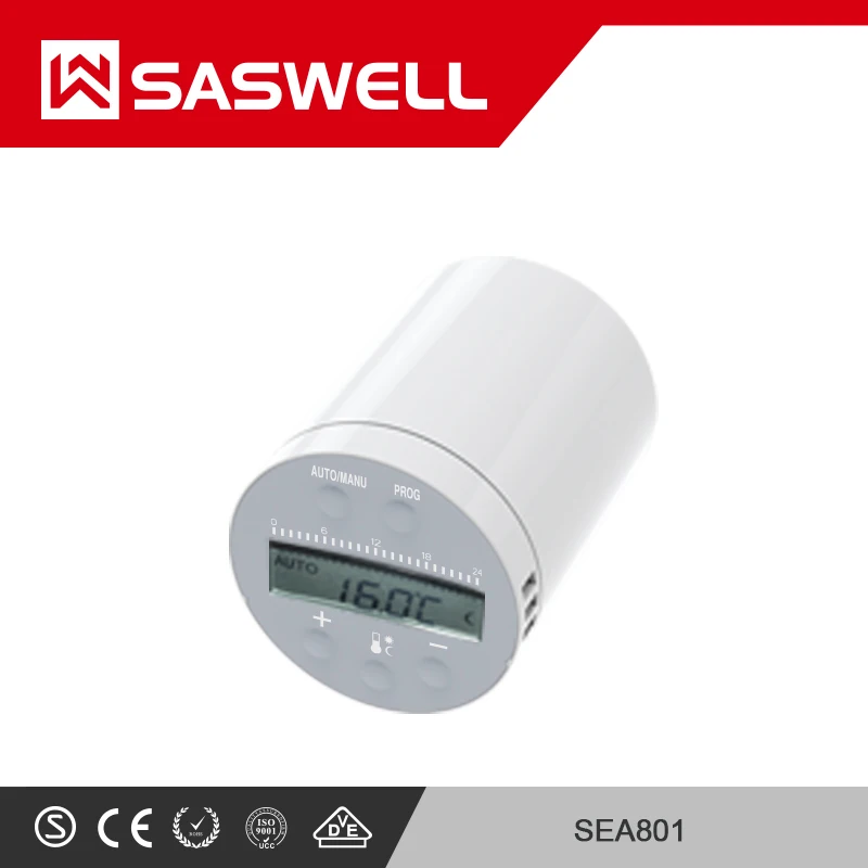 SASWELL SEA801-Tuya-Zigbee telephone remote monitoring Independent control heating and cooling programmable Thermoregulator SASWELL SEA801-Tuya-Zigbee telephone remote monitoring Independent control heating and cooling programmable Thermoregulator
