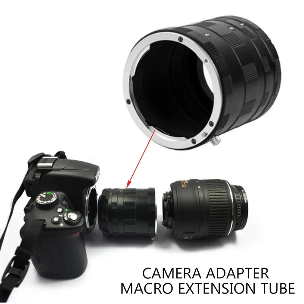 

Camera Adapter Macro Extension Tube Ring For Nikon d7000 d7100 d5300 d5200 d5100 d5000 d3200 d3100 d3000 d90 d80 d70 d60 DSLR