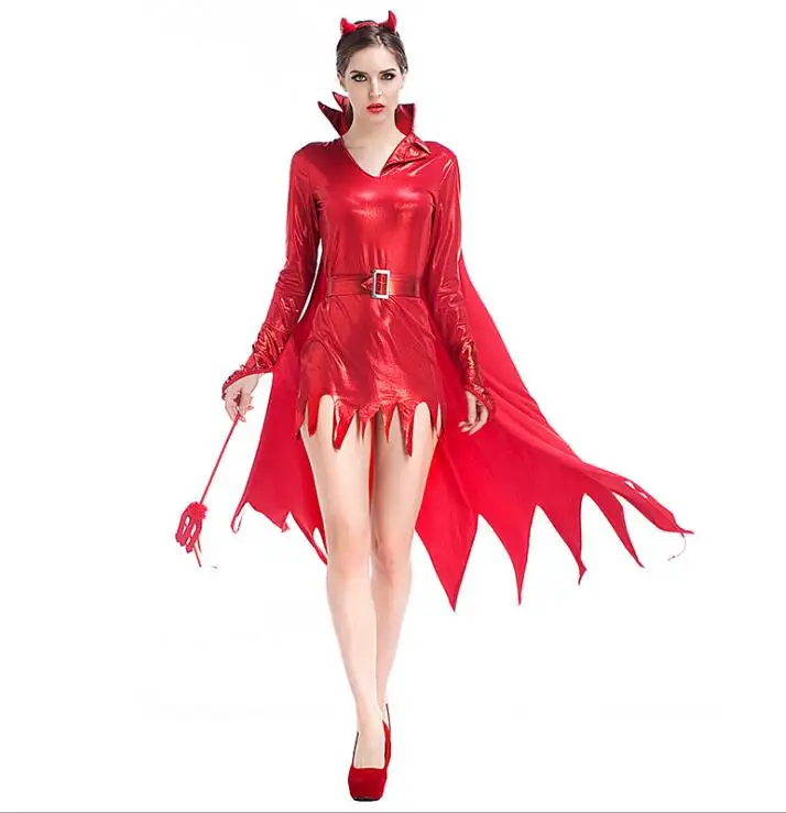 Free Pp M Xl Plus Size Women Devil Costumes Sexy Set Role Play Cosplay