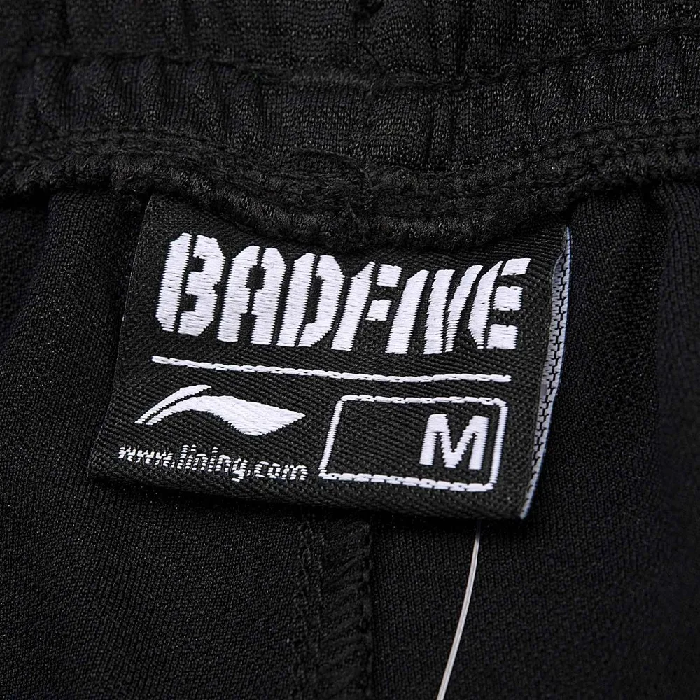 Li-Ning мужские шорты BAD FIVE для соревнований по баскетболу, свободные, дышащие, полиэстер, Удобная подкладка, спортивные шорты AAPN169 CJAS18