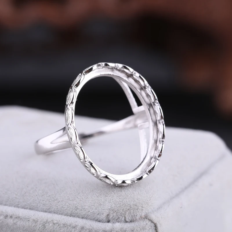 Kaufen 925 Sterling Silber Einstellbare Ring Blanks Basis DIY Handgemachte Blanks 16*21mm Wachs Türkis Einstellungen für Frauen Schmuck erkenntnisse