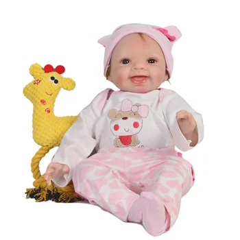 

Bebes Reborn doll toys 55cm Silicone Reborn Baby Dolls real alive girl adorable doll Newborn bebe Gift Reborn poupee enfant