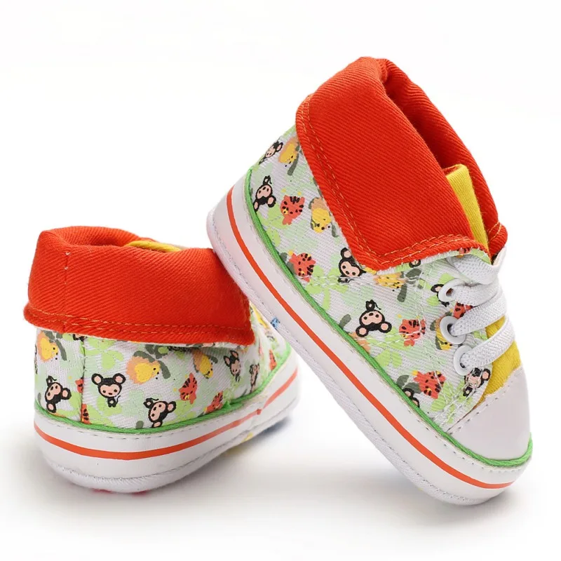 Ребенок Первый Walker обувь небольшие свежие цветочные Детские галстук-картина повседневная детская обувь осень обувь для новорожденных