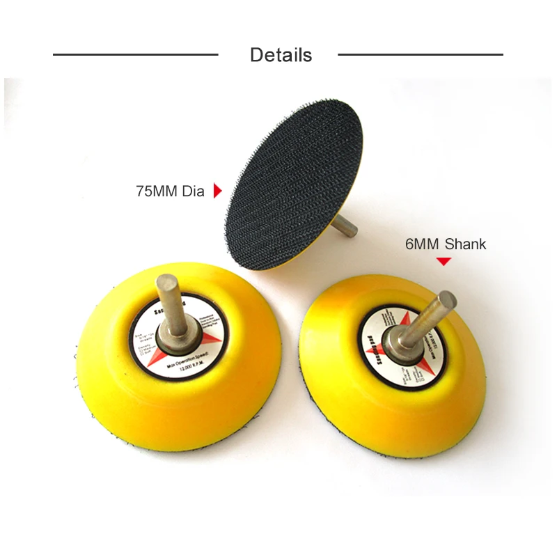 75mm Sanding Disc Backing Pads Hook And Loop Backing Pad 3 Inch 75mm Sanding Disc Backing Pads Hook And Loop Backing Pad 3 Inch