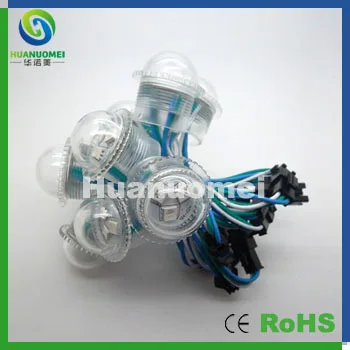 

Digital rgb led pixel module 3leds pixel ws2811 programmable light diameter 26mm with Transparent cover