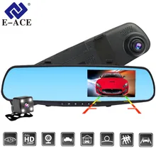 E ACE Dvr Dash font b Camera b font Car Dvr mirror FHD 1080P 4 3