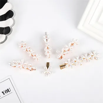 

Fashion Women Girls Pearl Metal Hair Clip Barrette Stick Hairpin Bobby Jewelry Styling Tools Hair Accessories