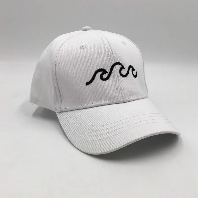 Хлопковая морская волна папа шляпа для женщин волнистая линия бейсбольная кепка хип-хоп Повседневная Kpop Snapback шляпа мужская K Pop Спортивная Кепка мужская Gorras