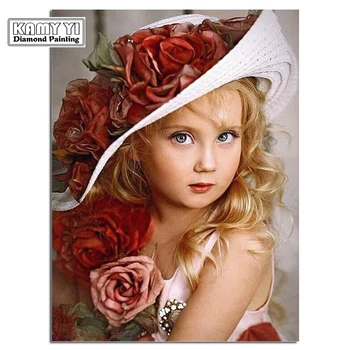 

Diy 5D Diamond painting cross stitch people crystal square diamond sets unfinish decorative full diamond embroidery girl icon