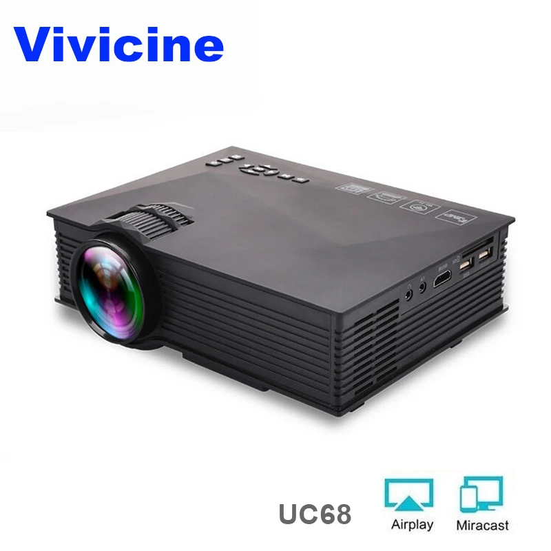 VIVICINE UC46 ترقية UC68 UC68H WIFI جهاز عرض صغير ، HD المحمولة HDMI USB PC 1080 p المسرح المنزلي لعبة فيديو Proyector متعاطي المخدرات VIVICINE UC46 ترقية UC68 UC68H WIFI جهاز عرض صغير ، HD المحمولة HDMI USB PC 1080 p المسرح المنزلي لعبة فيديو Proyector متعاطي المخدرات