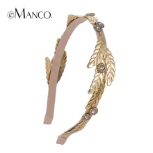 / / женщины ободки для женщин волос свадебные аксессуары для волос золото / / цинковый сплав лист повязка на голову атласная hairbands лента eManco