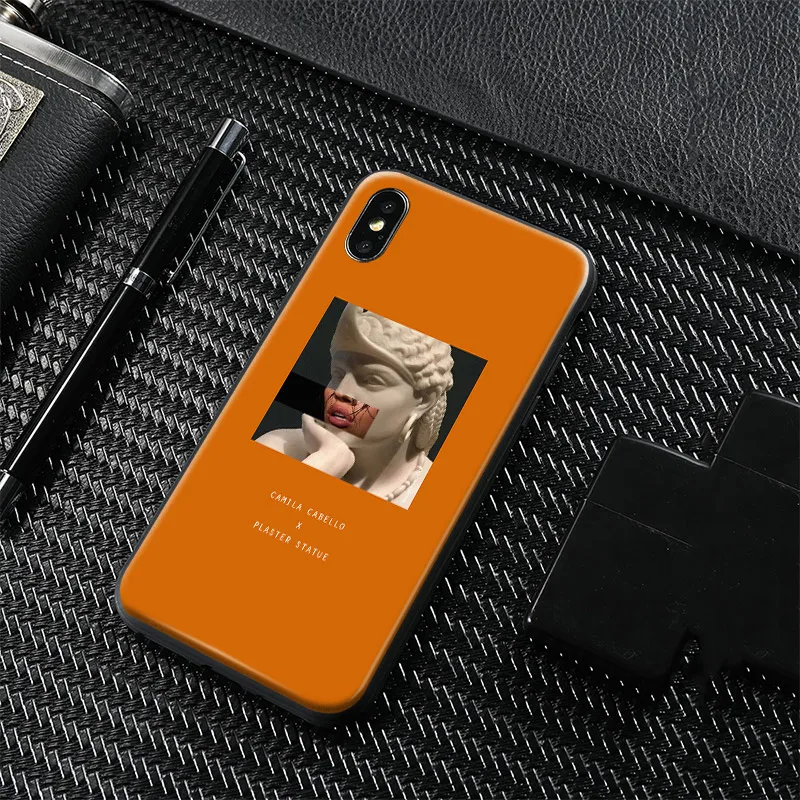 

Funny Lips Plaster statue art Soft Silicone Phone Case Cover Shell For Apple iPhone 6 6s 6Plus 6sPlus 7 8 7Plus 8Plus X