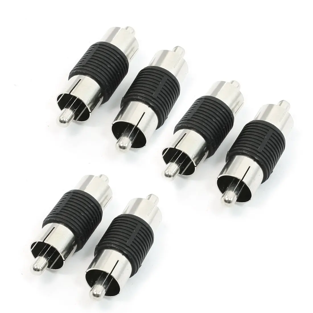 

MYLB Straight AV RCA Male to Male Connectors Couplers Adapters 6 Pcs