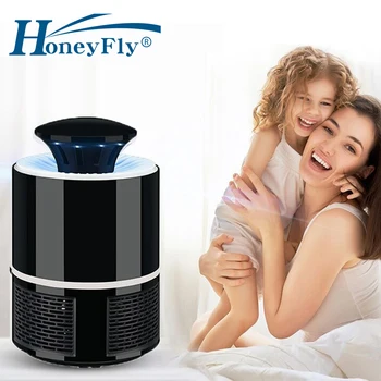 

HoneyFly Mosquito Killer Lamp 5V 5W Led USB Anti Fly Electric Mosquito Light LED Bug Zapper Insect Trap Lamp Home Hotel