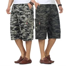 Летние Короткие Homme мужской сумка оснастки Шорты Повседневная amouflage Шорты мужчин Капри хлопковые брюки мужские Шорты Большие размеры