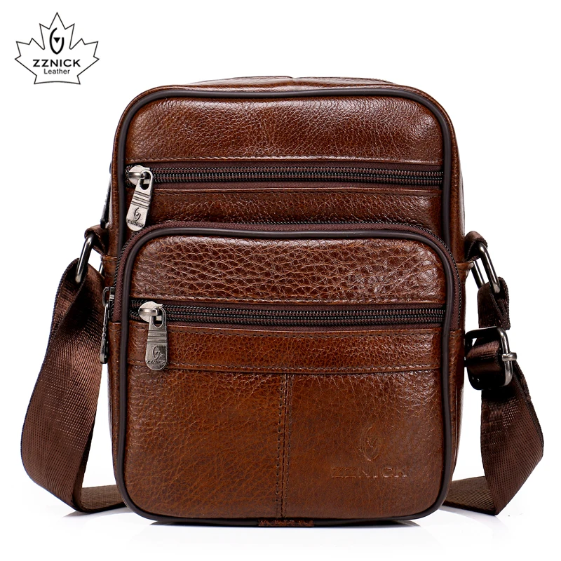  Genuine Leather Crossbody Men Messenger Bag Hot Sale Male Small Man Flap Fashion Shoulder Bags Men' - 32908809478