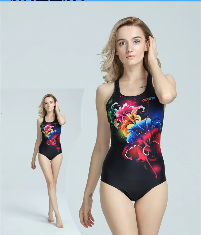Женский нейлоновый спортивный Цельный купальник с открытой спиной, купальный костюм для женщин, профессиональный водонепроницаемый гоночный купальник, Одежда для пляжа