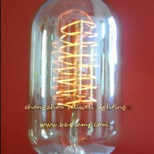 Хорошая! 220 v 60 w E27 T45x130 желтый средства ухода за кожей стоп ясный свет лампы Эдисона Ad015