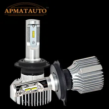 1pcs 45W 10800LM 6000K H7 H4 HB2 9003 High Low Beam White LED Headlight Kit Car Motocycle Automobile SUV Fog Light 12V