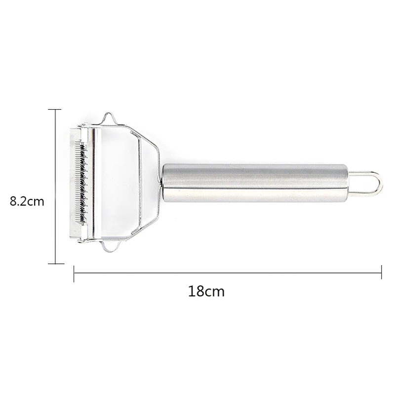 FHEAL 1 шт. Многофункциональный Овощной Овощечистка Нож для нарезания соломкой картофеля морковь Терка нержавеющая сталь Двойной строгальный кухонный инструмент