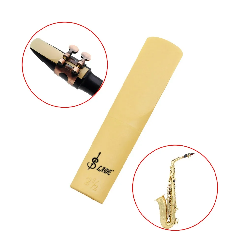 New 10pcs Resin Alto Sax Saxophone Reeds Mouthpiece Patches Pads