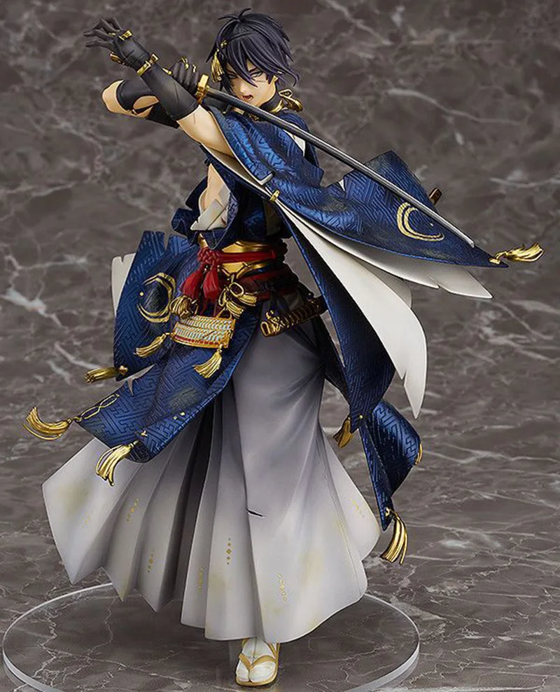 Anime Touken Ranbu Online PVC Action Figure Toys Sword Art Online Fighting Mikazuki Munechika Figuras Dolls Brinquedos 22cm  (1)