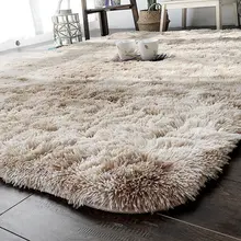 Ковер из полиэфирного волокна, коврик для столовой, пушистые коврики, украшение, 160x200 см, мохнатый ковер, пол, Прямая поставка
