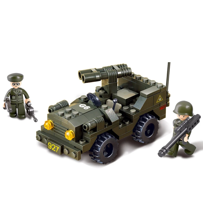 5800 102pcs Military Constructor Model Kit Blocks Compatible LEGO Bricks Toys for Boys Girls Children Modeling