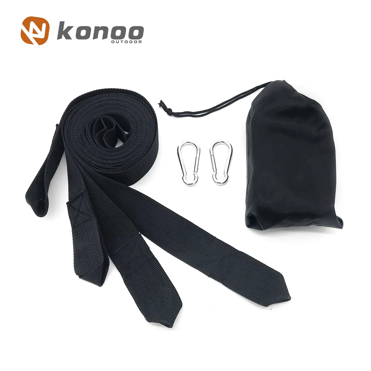 

Traveling quality hammock special strap, outdoor swing, nylon tie rope, steel ring hoist buckle 3 meters / root two cloth bags