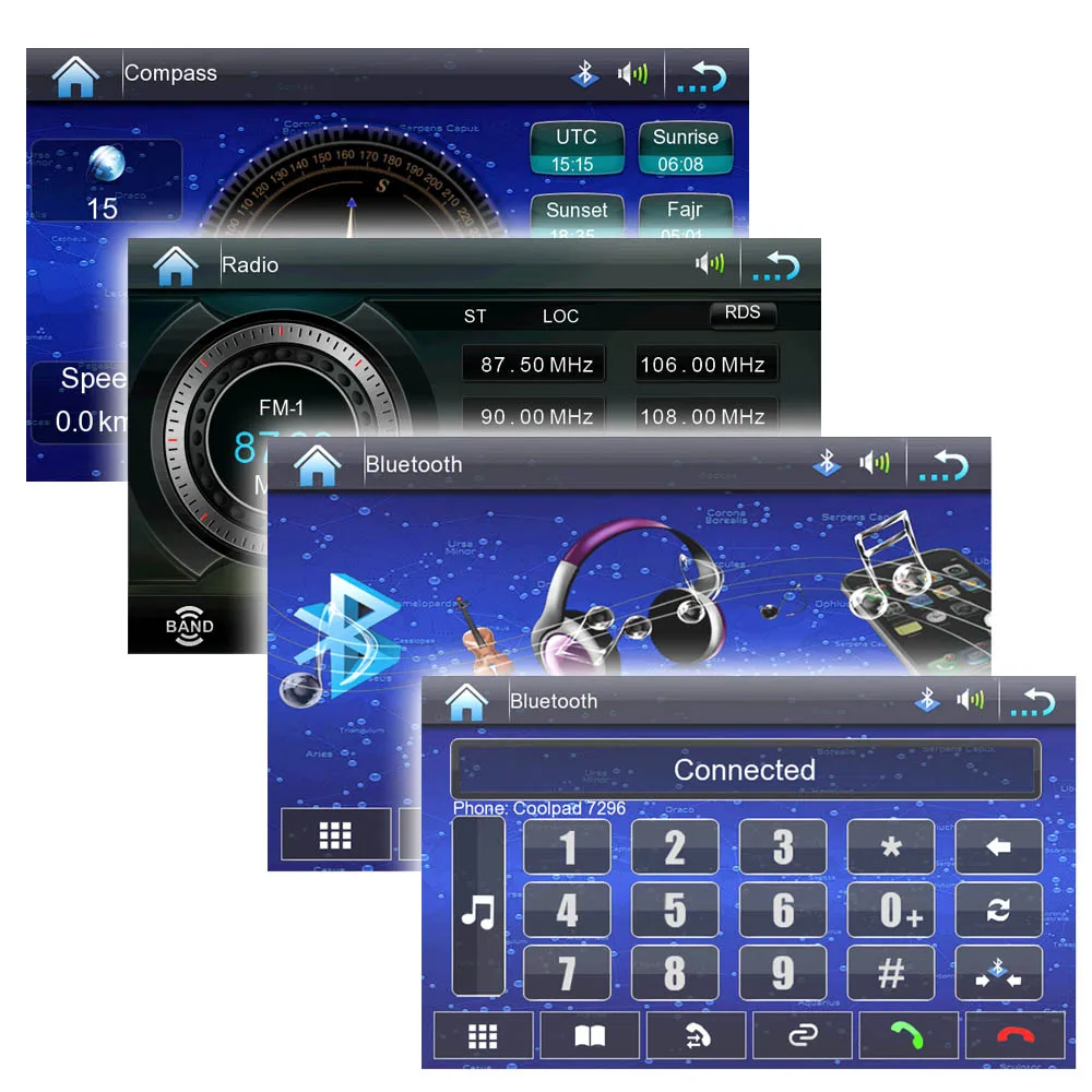 Perfect Universal 7" HD Touch Screen 2 Din Car DVD/USB/SD Player Bluetooth GPS Stereo Radio Car Entertainment System 5
